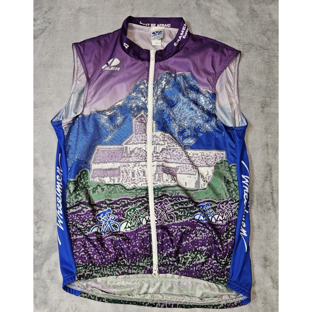Vintage Voler Men's Sleeveless Cycling Jersey Sacramento Wheelmen Size Large
